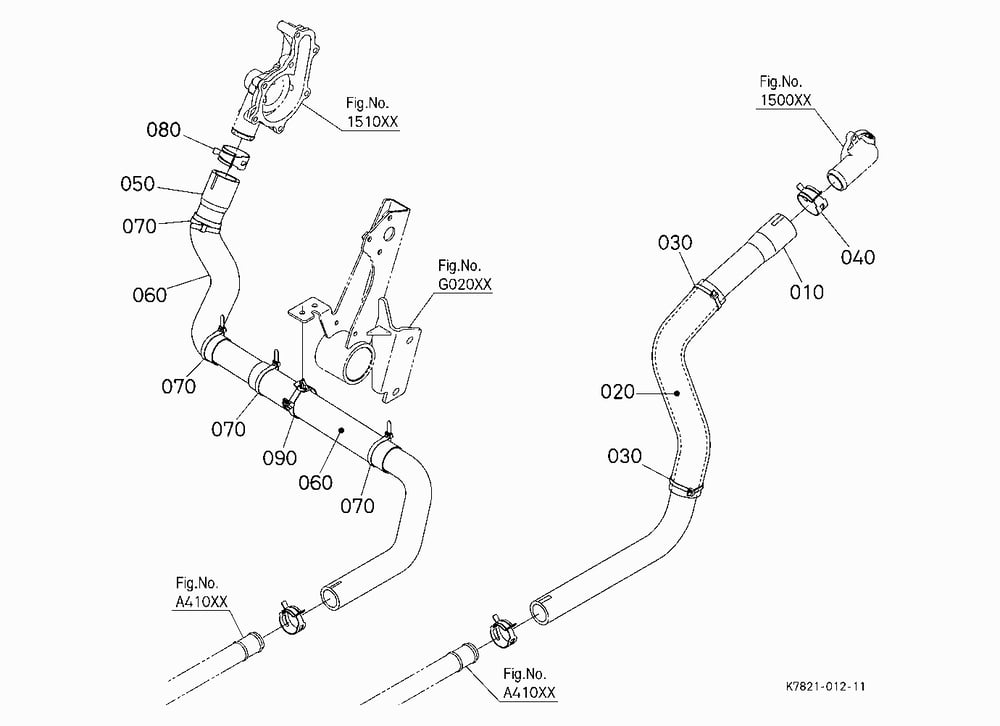 WATER PIPE (BODY REAR)