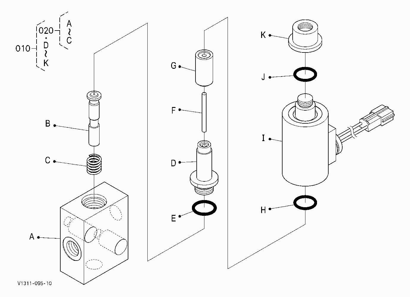 RIDE CONTROL VALVE [COMPONENT PARTS][POSITIONING B