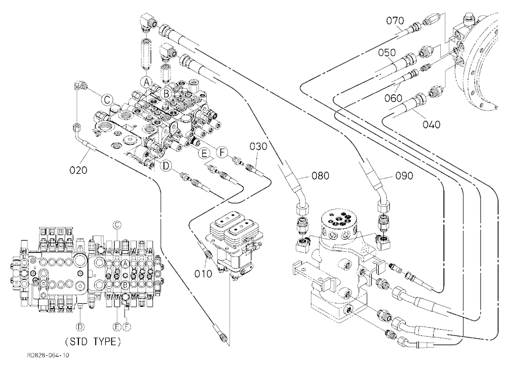 Oil Piping (Travel Lh)