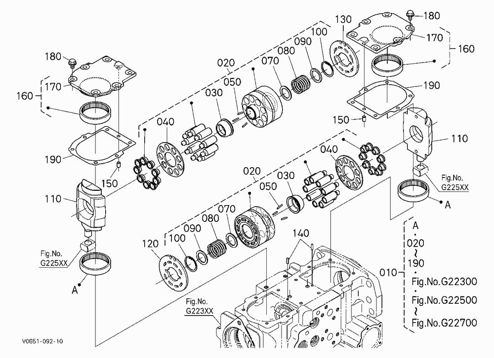 HST PUMP (CYLINDER BLOCK) [COMPONENT PARTS]