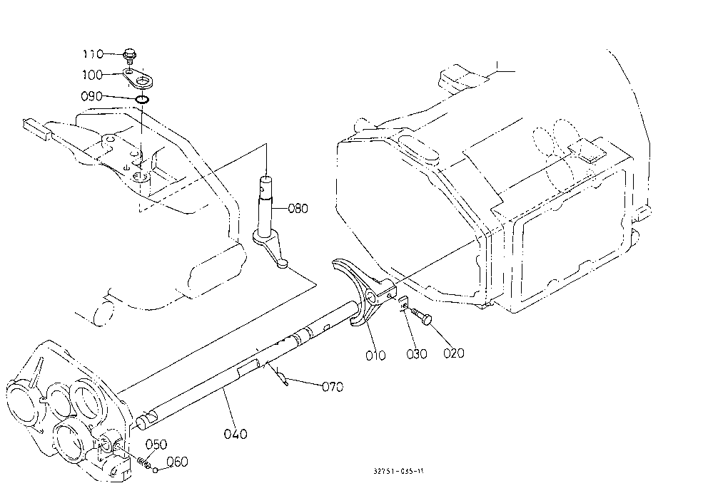 Shuttle Gear Shift Fork