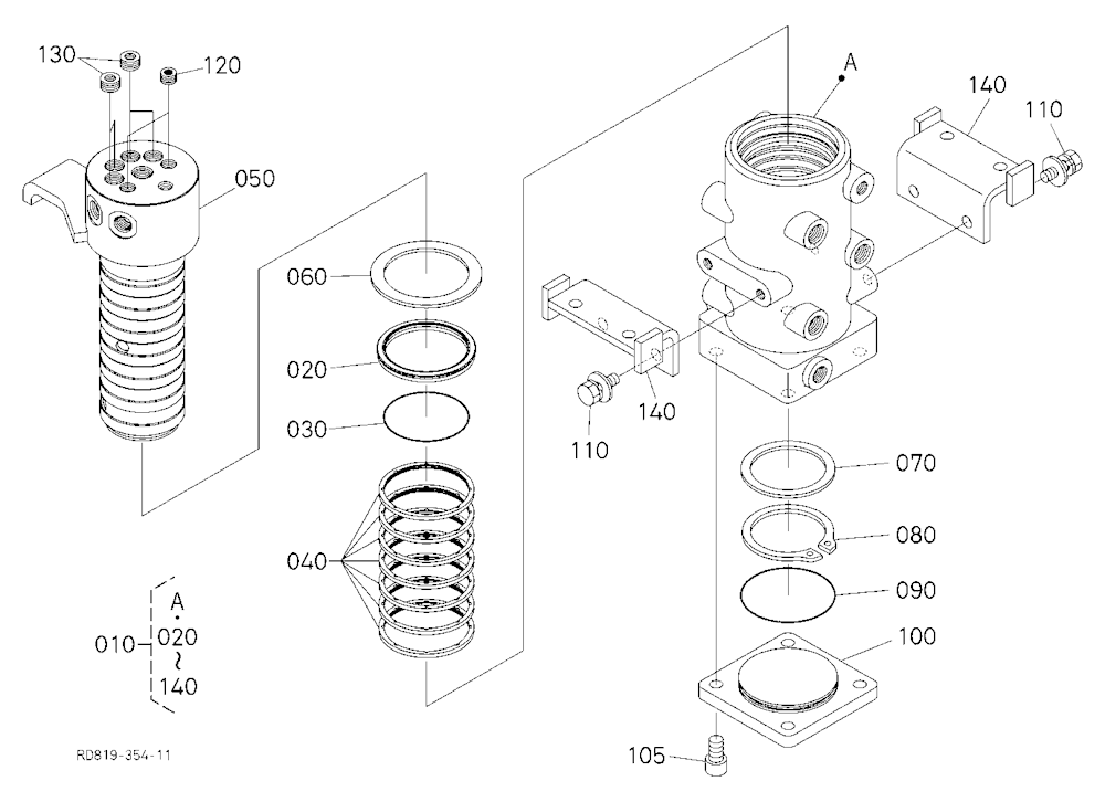 Rotary Joint [Component Parts] [Except Angle Blade