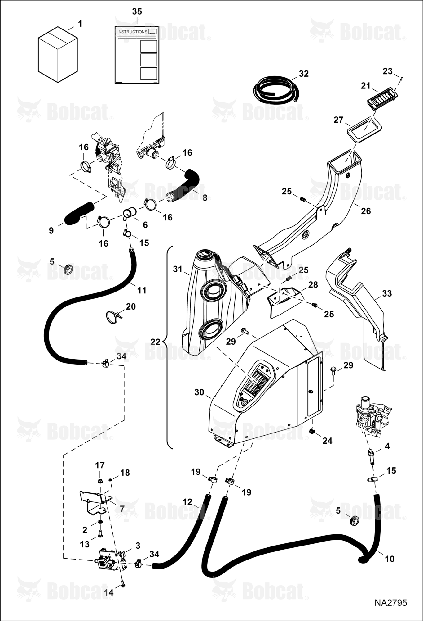 Heater & A/C (Heater Kit)  AG3411001 - AG3413999