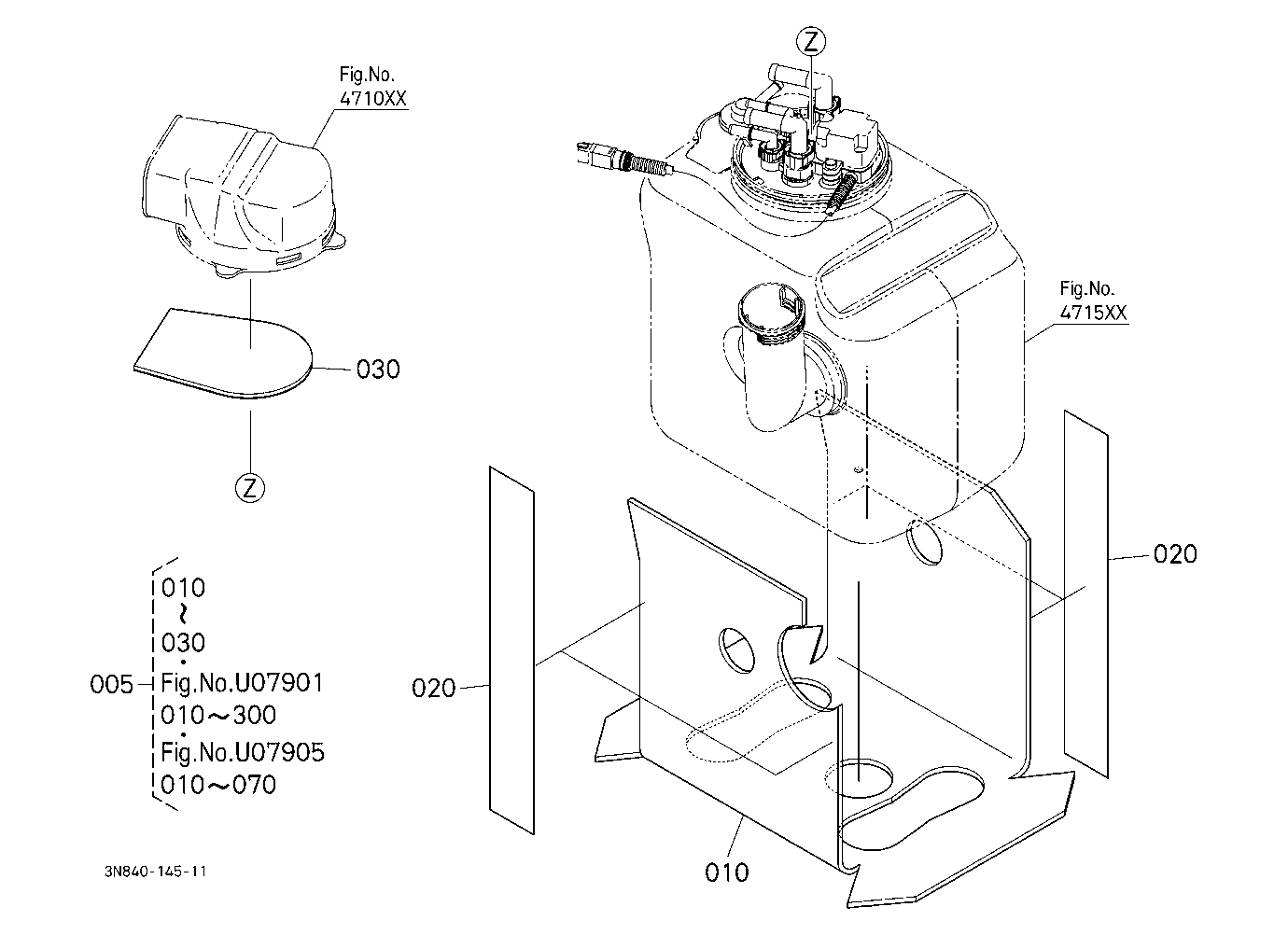 Diesel Exhaust Fluid Tank Cover Kit (Insulation)1