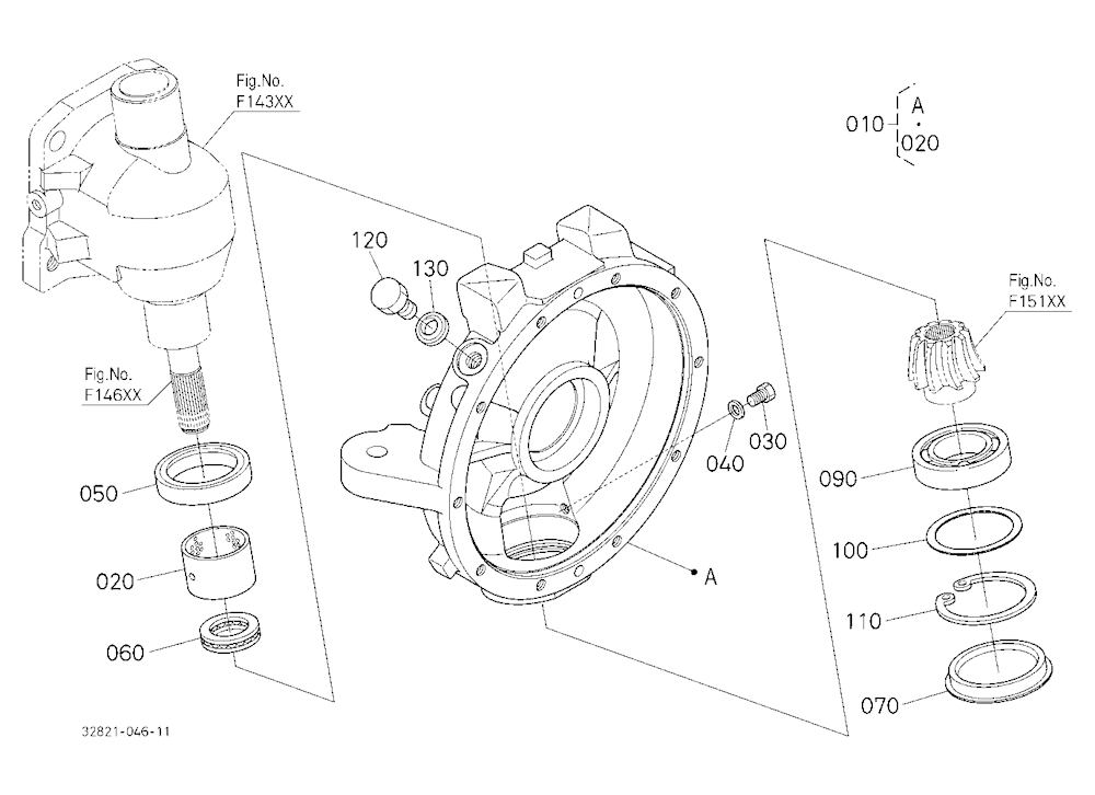 Front Axle Case Lh