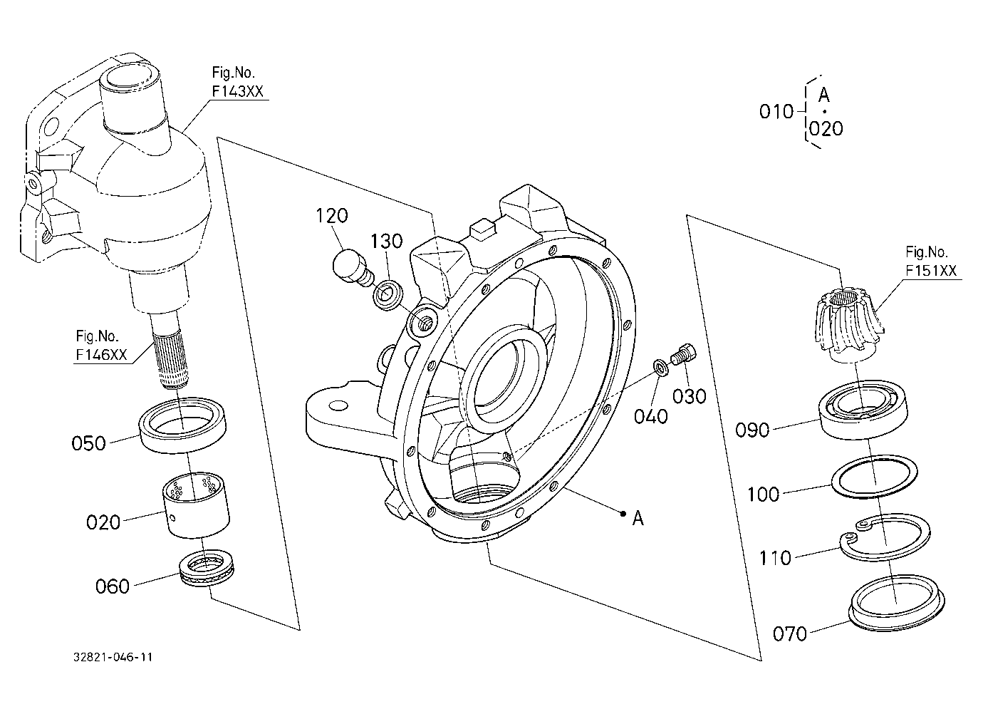 Front Axle Case Lh
