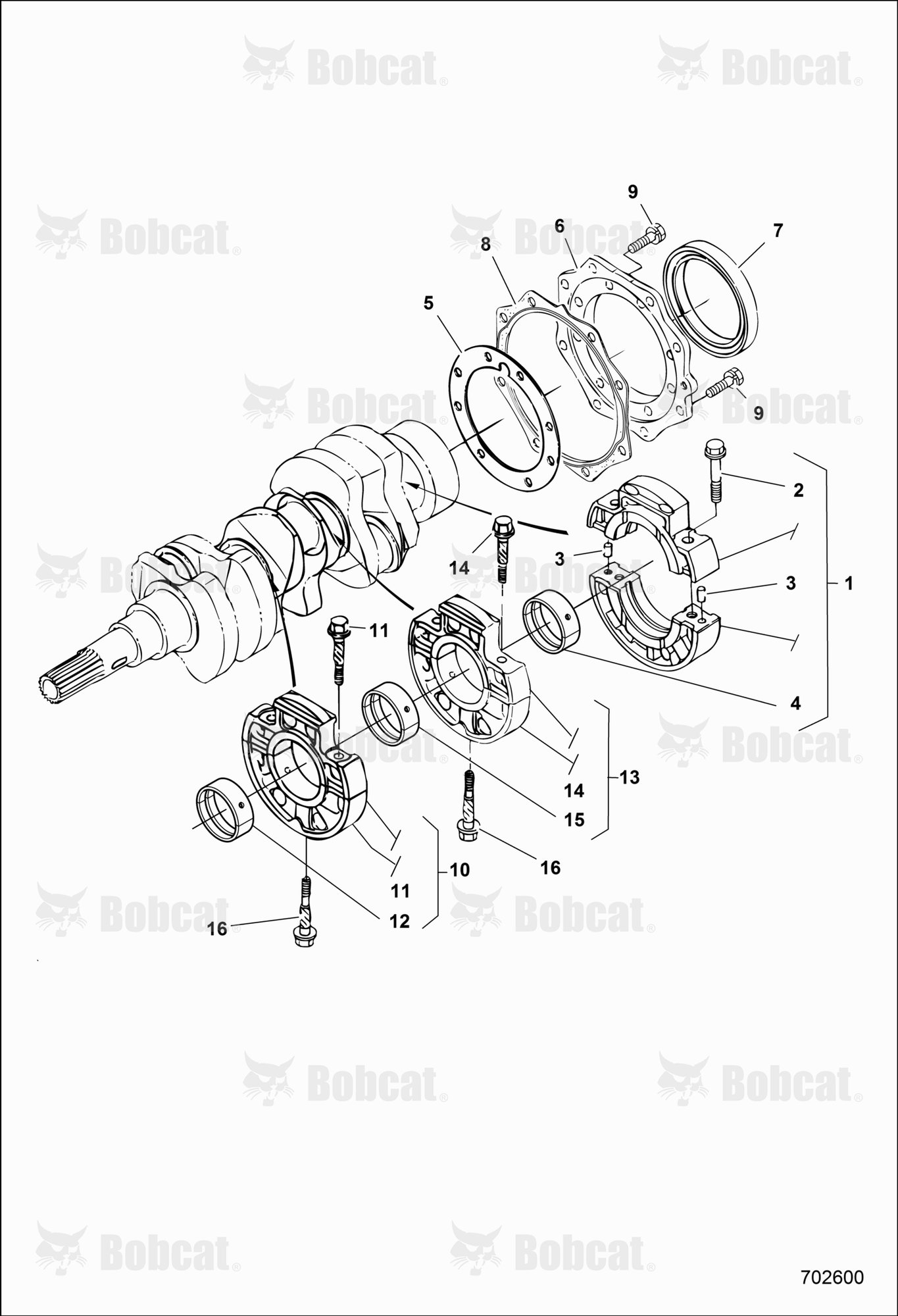 ENGINE, Main Bearing Case