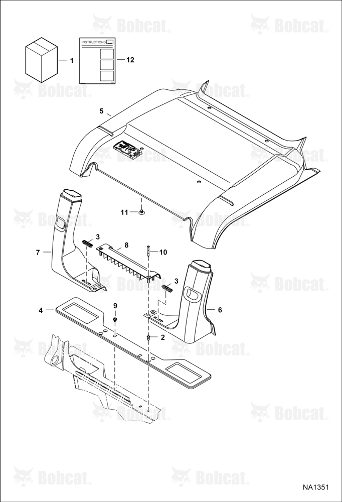 Heater & A/C (HVAC Headliner Kit)