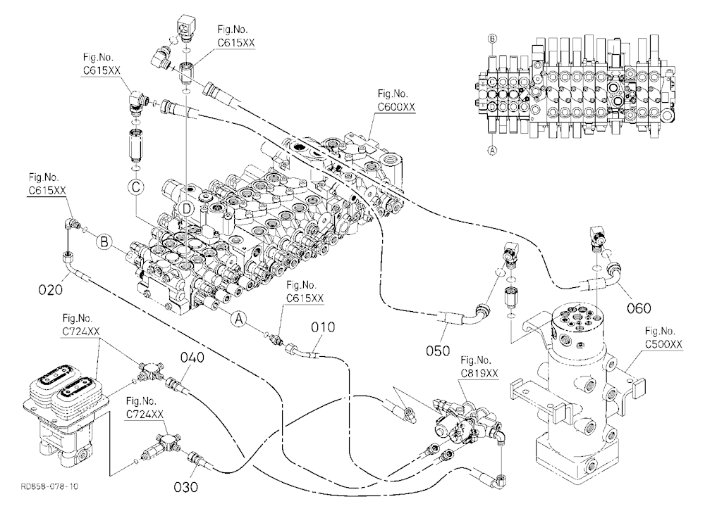 Oil Piping (Angle Blade 1) [Angle Blade Type]