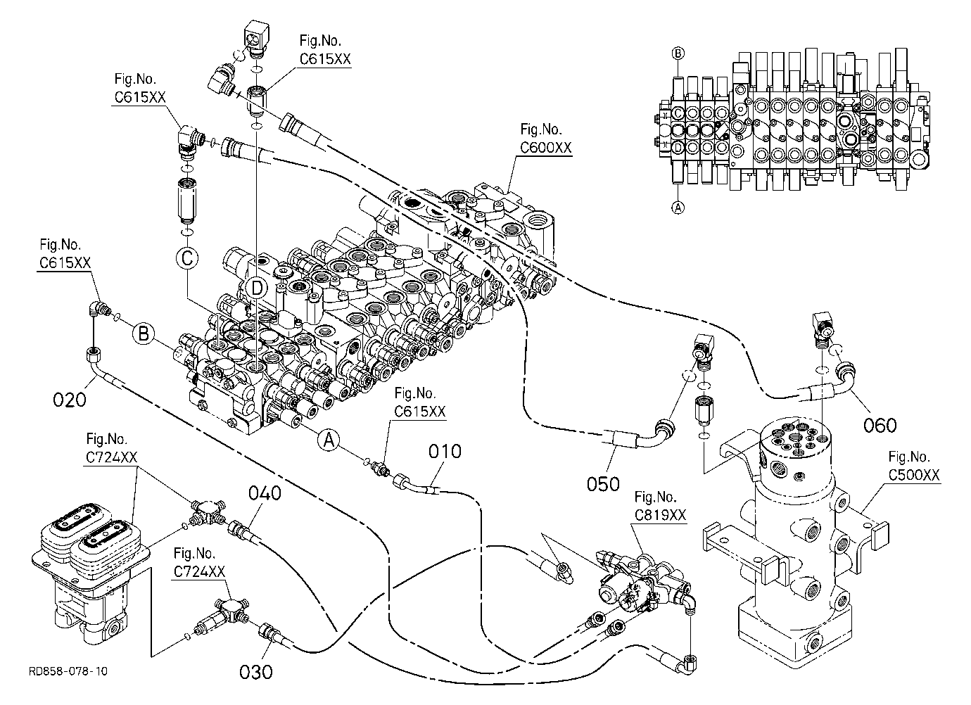 Oil Piping (Angle Blade 1) [Angle Blade Type]