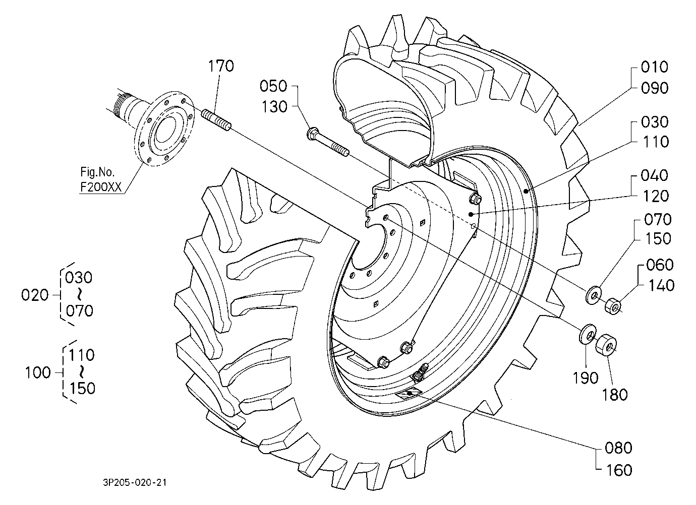 Rear Wheel (18.4R34)