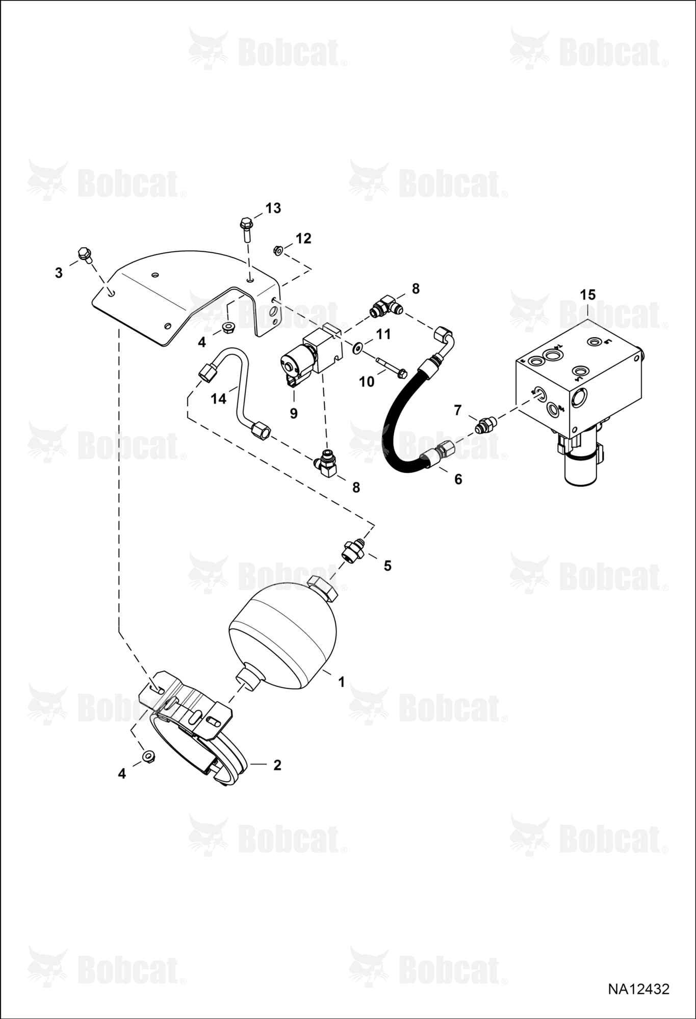 Hydraulic Circuitry (Parking Brake Accumulator) (Italy)