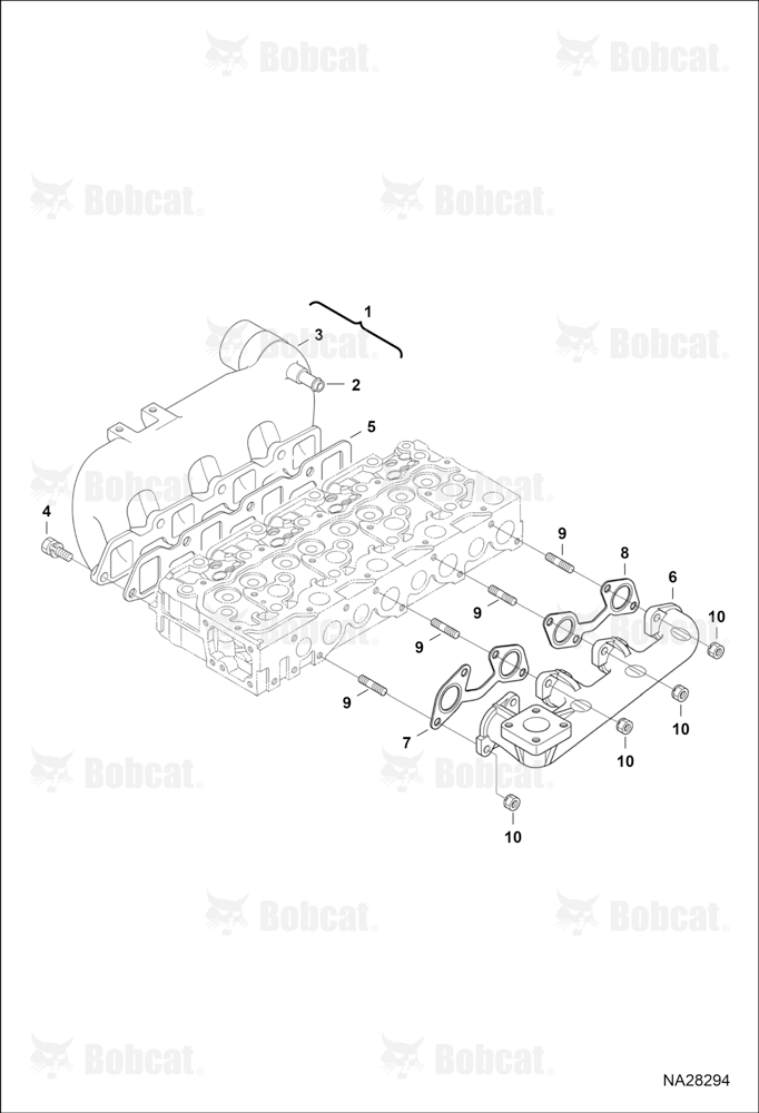 Manifolds (Blue) (Engine Serial # V2403-B******)
