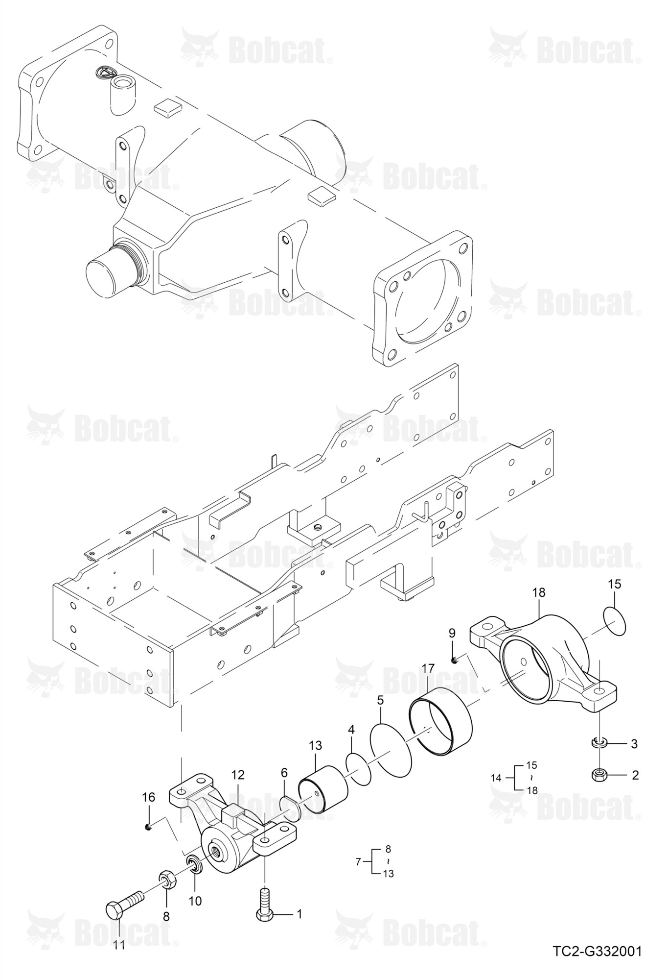 Front Axle Bracket Group