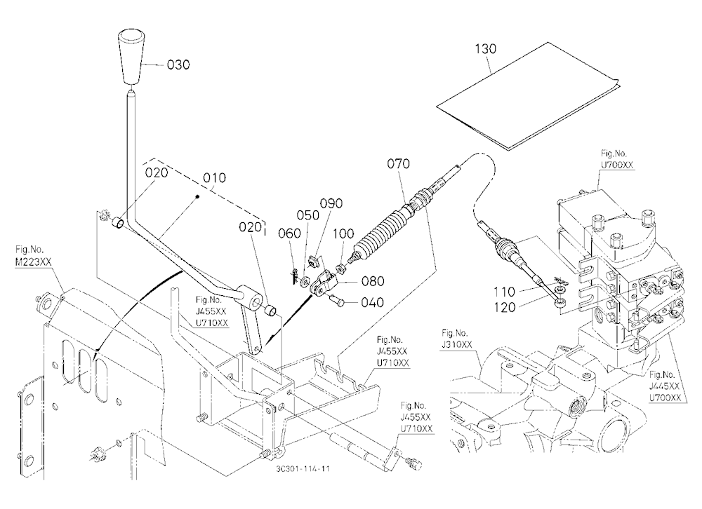 Auxiliary Control Valve Lever Kit (2Nd) [Option]
