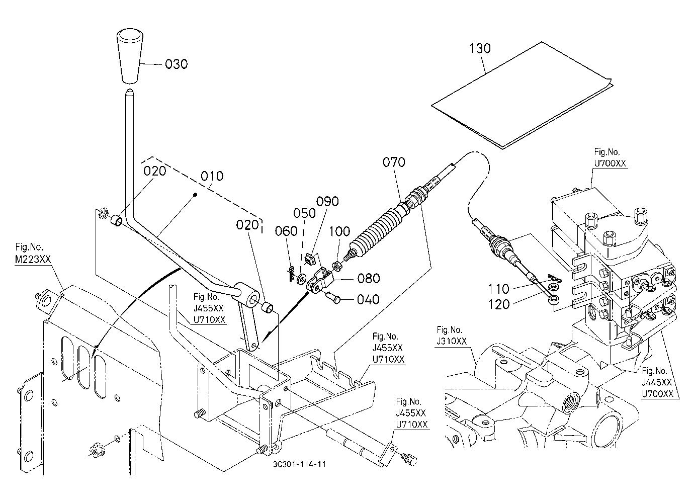 Auxiliary Control Valve Lever Kit (2Nd) [Option]