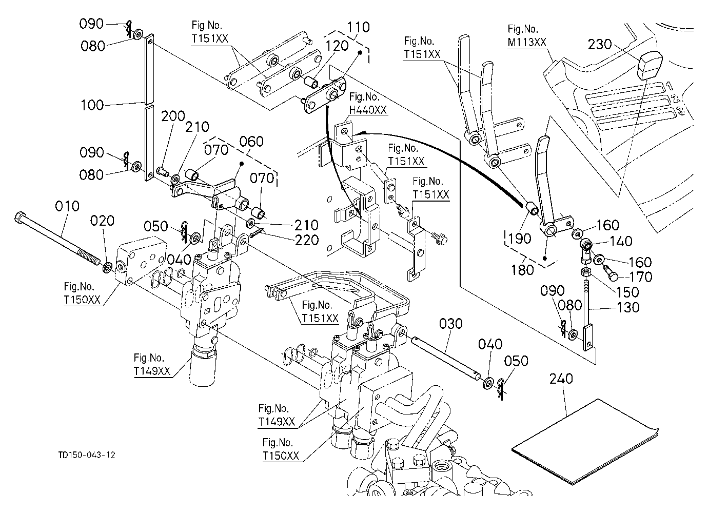 Auxiliary Control Valve Lever (3Rd) (W/G No.L8348)