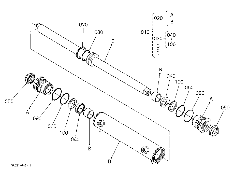 Steering Cylinder [Component Parts] [Old Type]