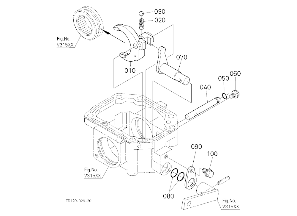 Mid Pto (Shift Fork) (W/G No.L8338) [Option]