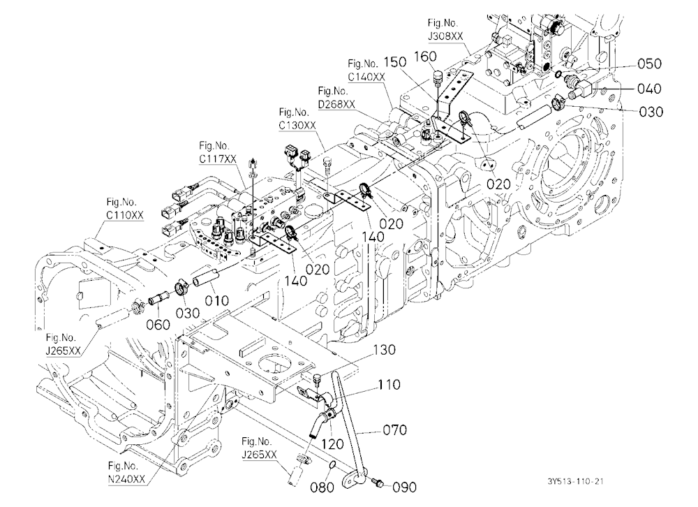 Hydraulic Oil Line (Oil Cooler) [Old]