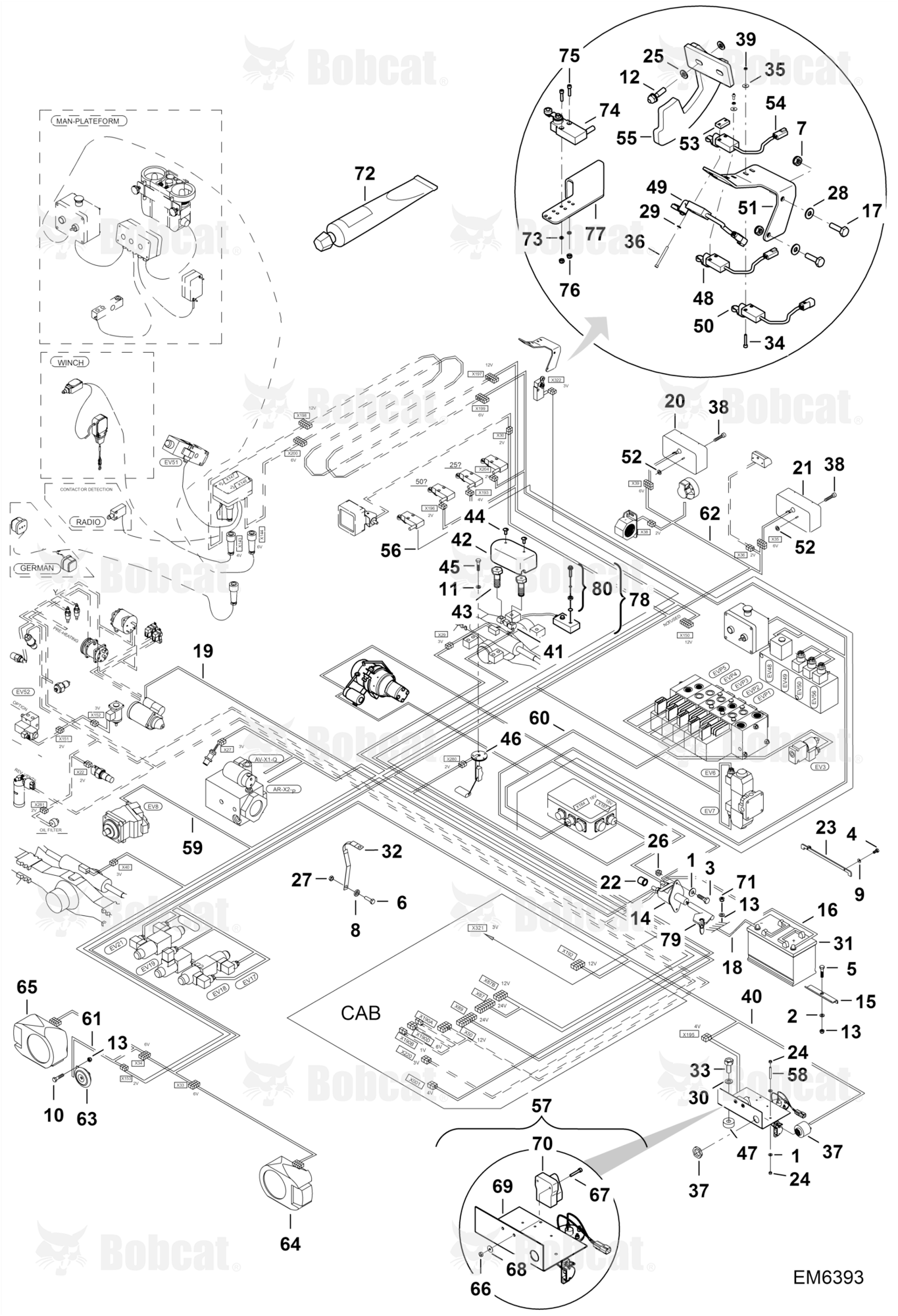Electrical Circuit Chassis  A8GS13000 & Above