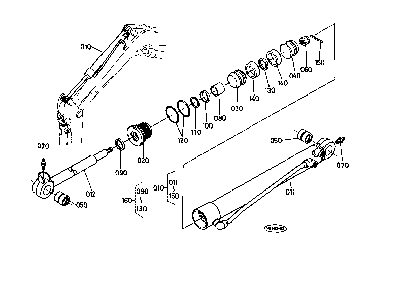 Arm Cylinder and Component Parts