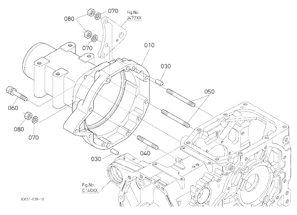 Rear Axle Case Rh