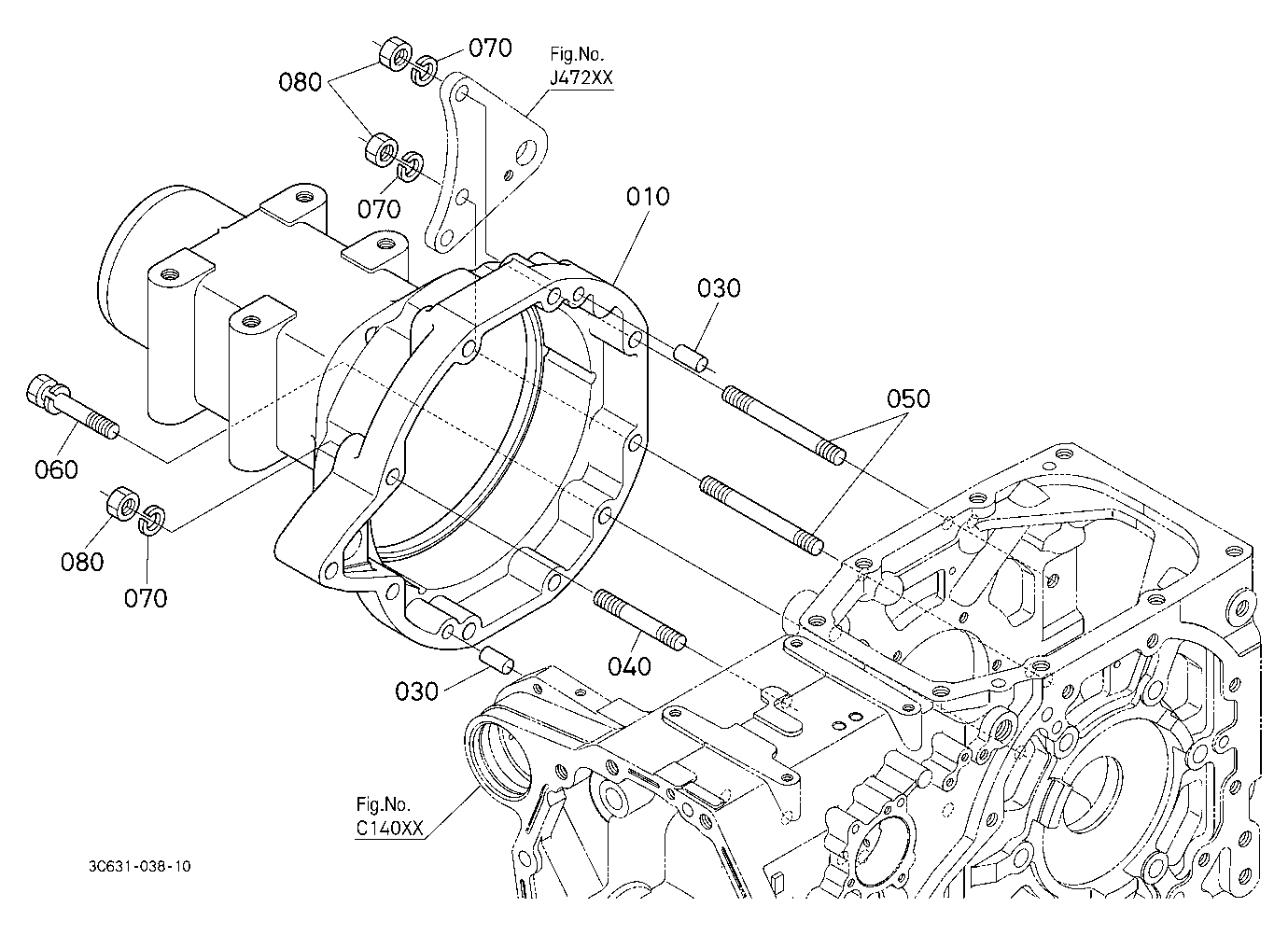 Rear Axle Case Rh