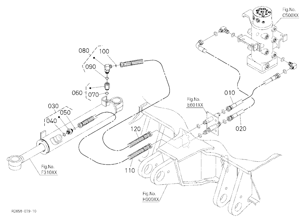 Oil Piping (Angle Blade 2) [Angle Blade Type]