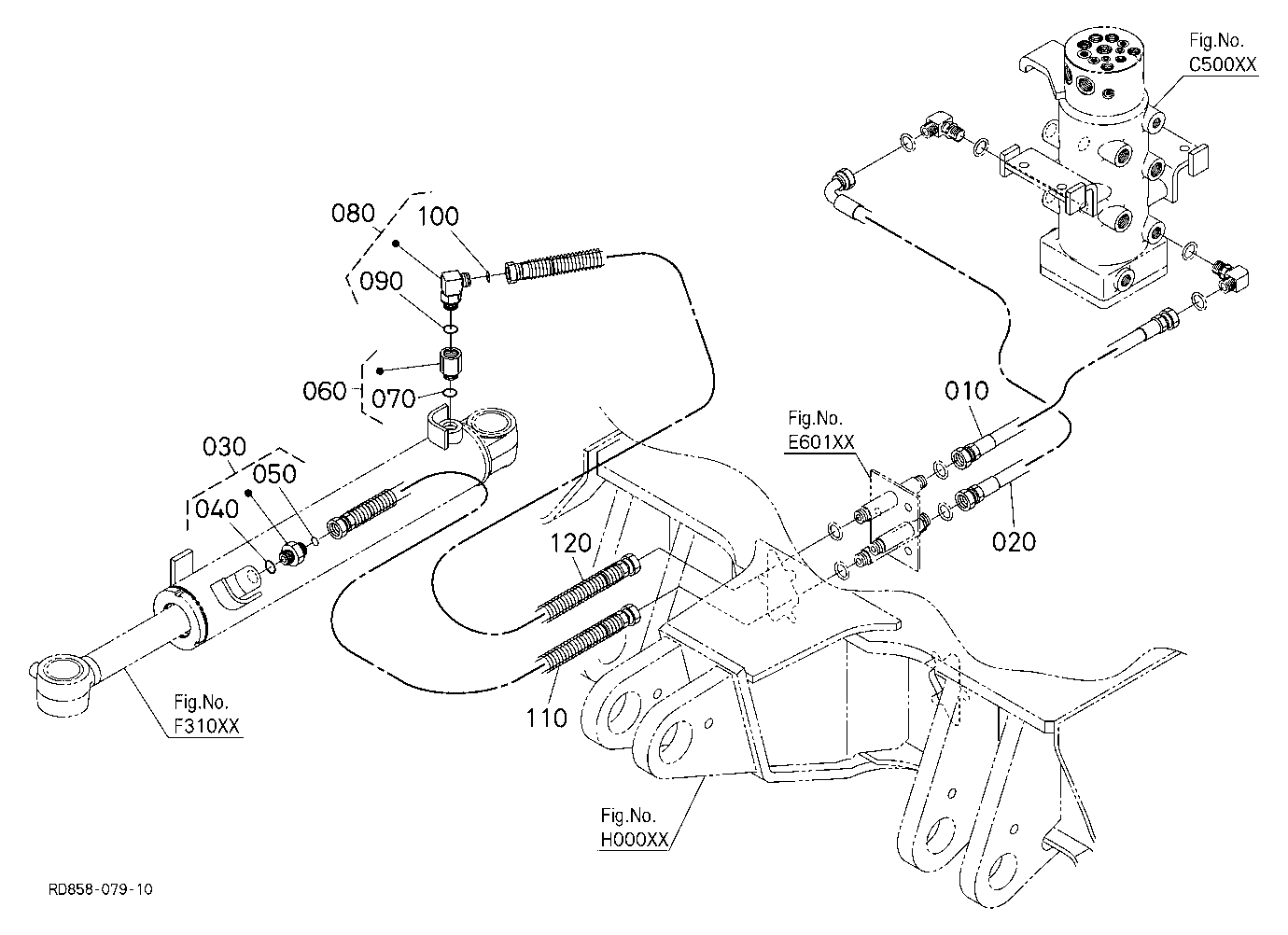 Oil Piping (Angle Blade 2) [Angle Blade Type]