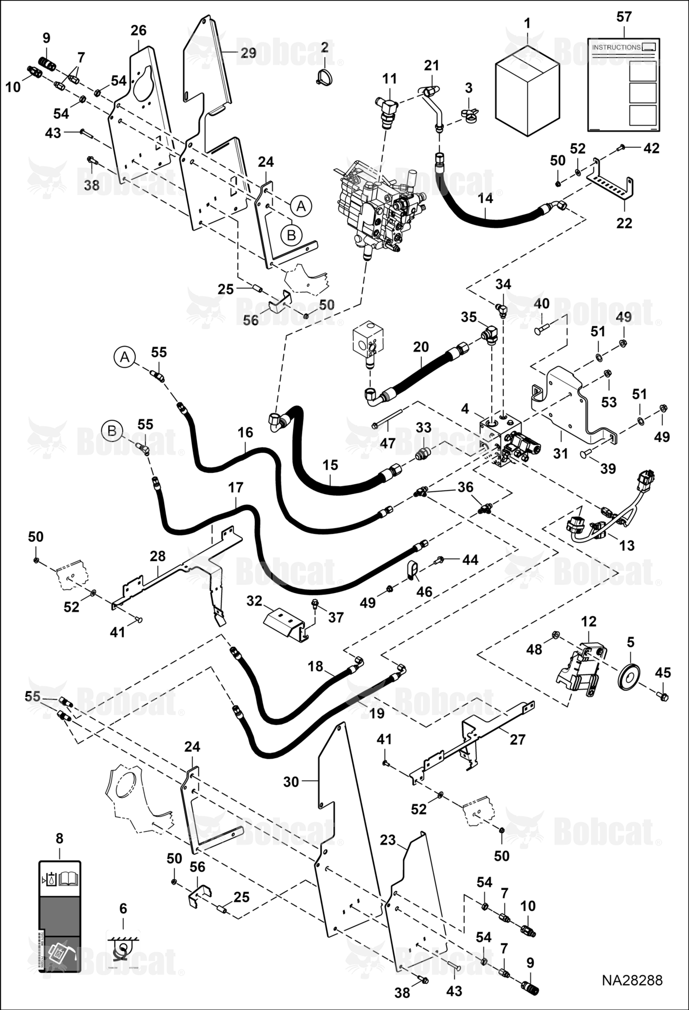 Rear Auxillary Kit  B4CD13965 & Above