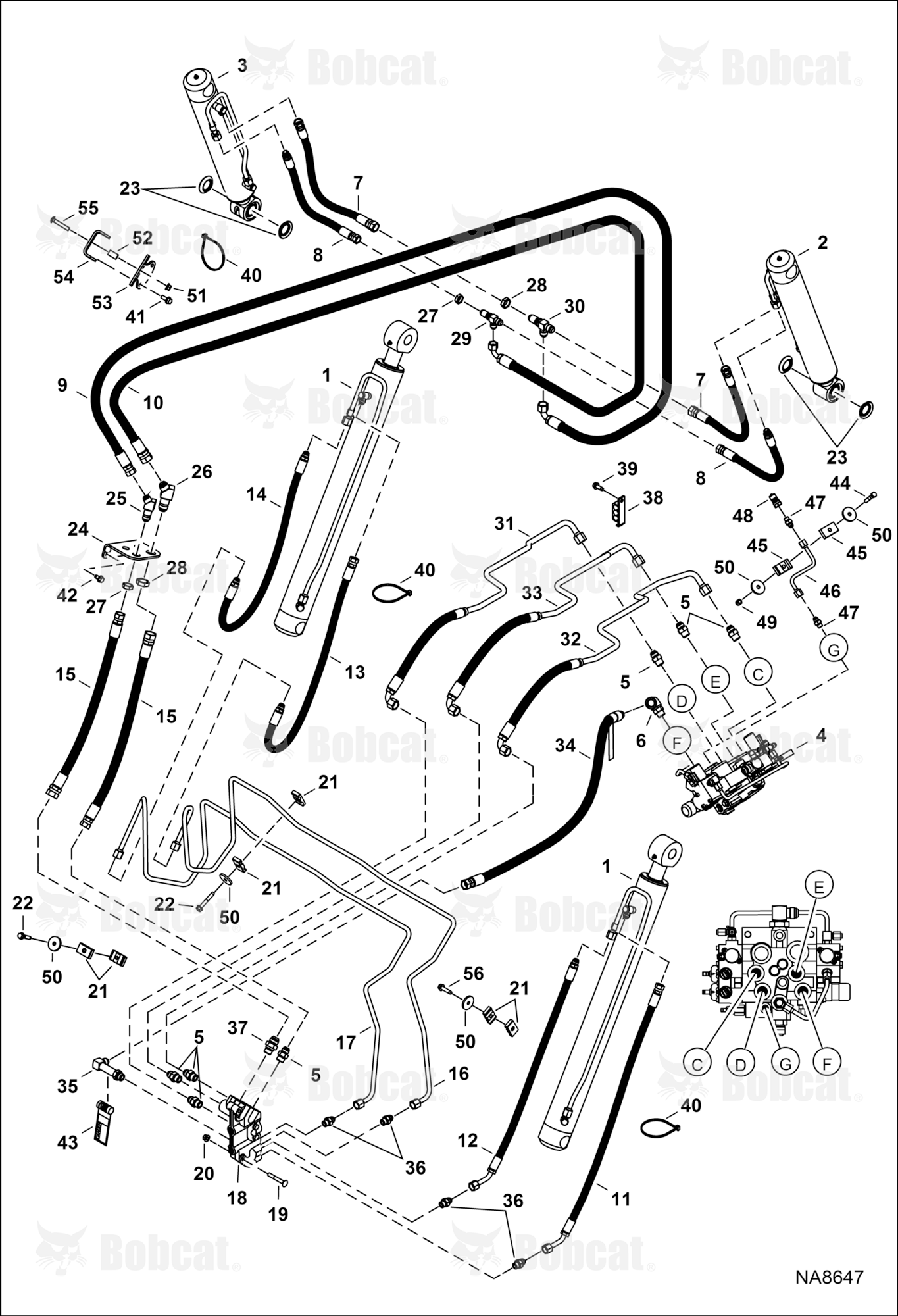 Hydraulic Circuitry (W/BPV Junction Block)  ALJ811001 - ALJ819290