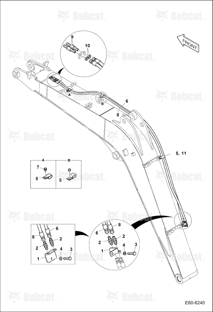 Hydraulic Circuitry (Boom) (Quick Clamp)