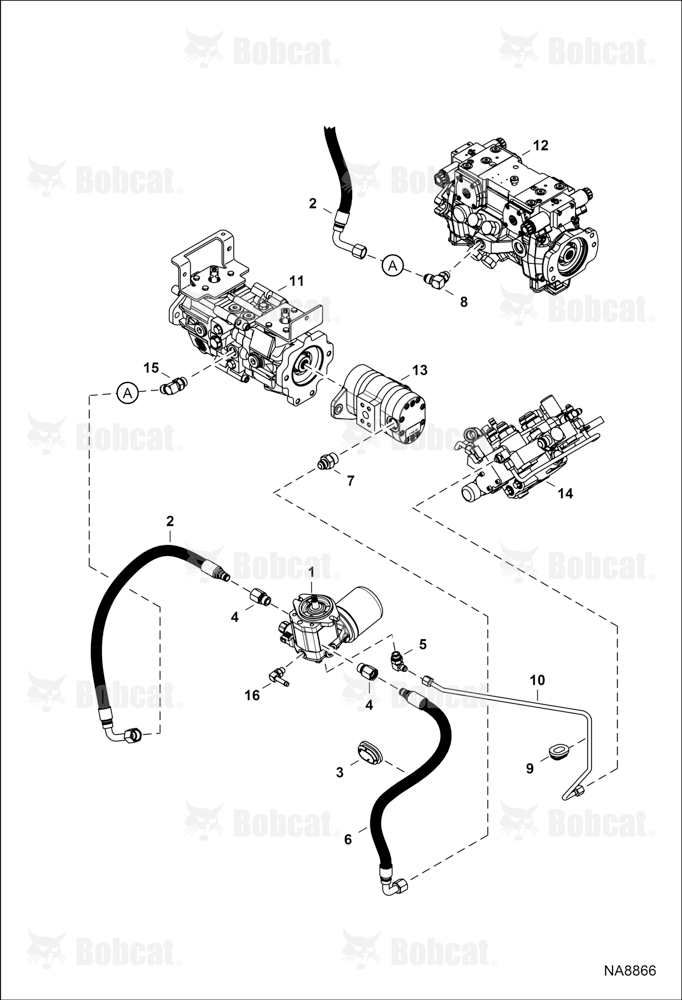 Hydrostatic Circuitry (Cooling Fan) (Field Replacement)