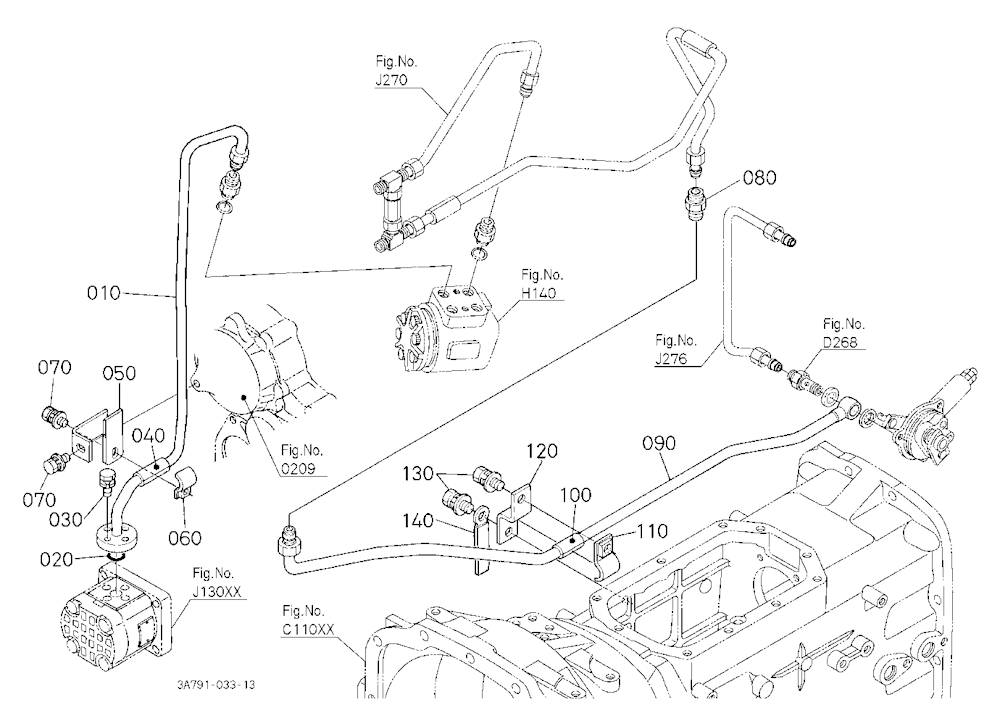 Hydraulic Oil Line (Steering/Pto) [Except M8200Hdc