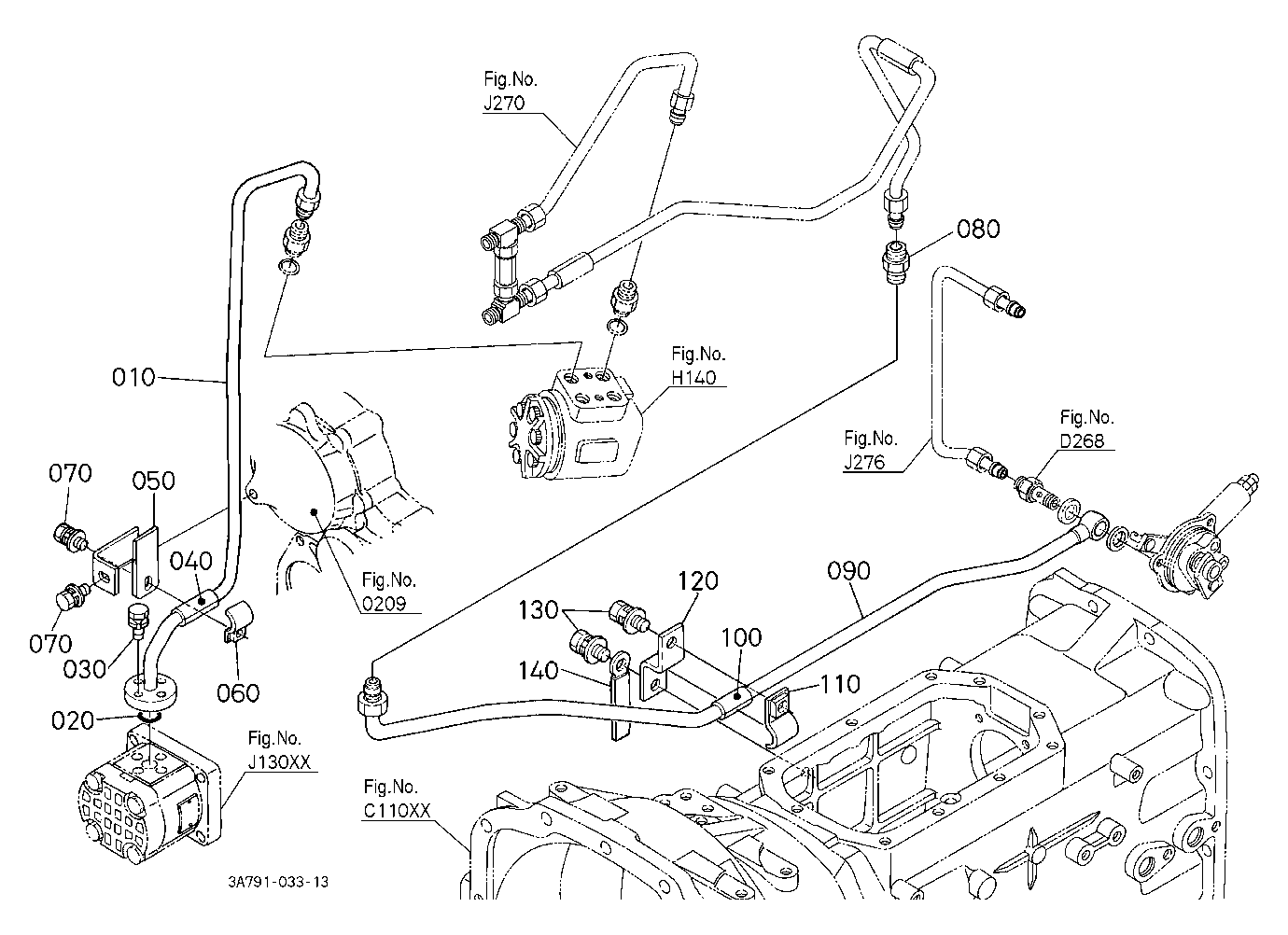 Hydraulic Oil Line (Steering/Pto) [Except M8200Hdc