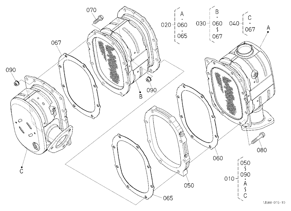 Diesel Particulate Filter Muffler [Component Parts