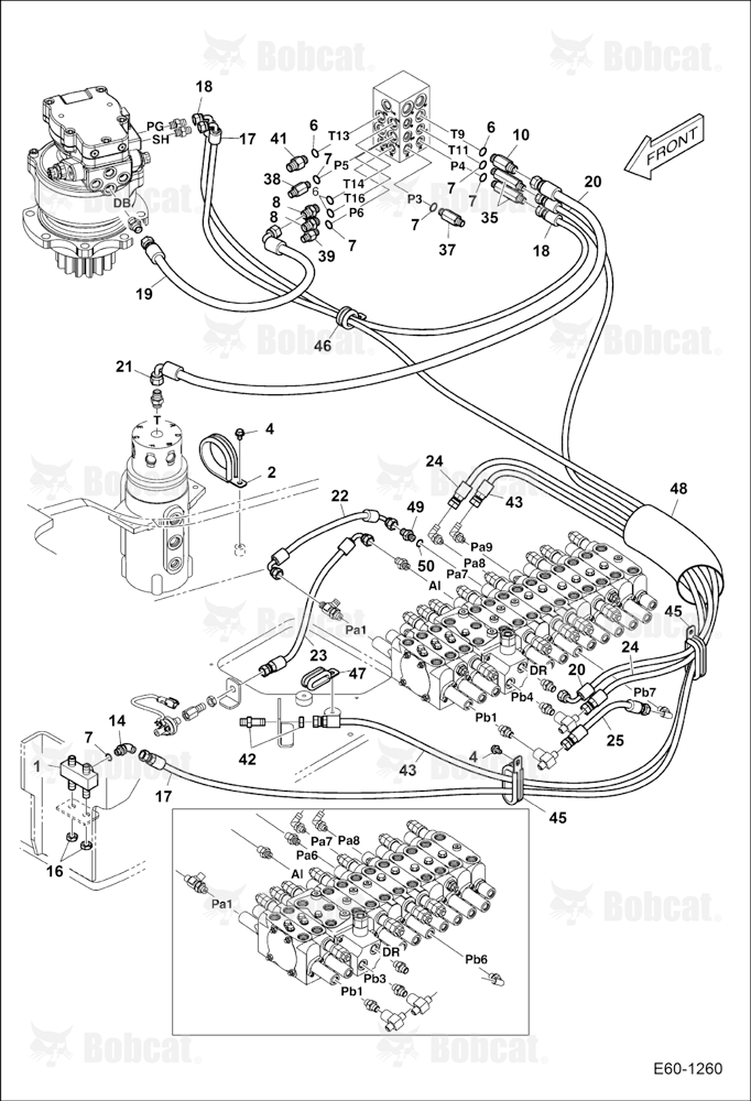 Hydraulic Pilot Circuitry (Slew Motor)