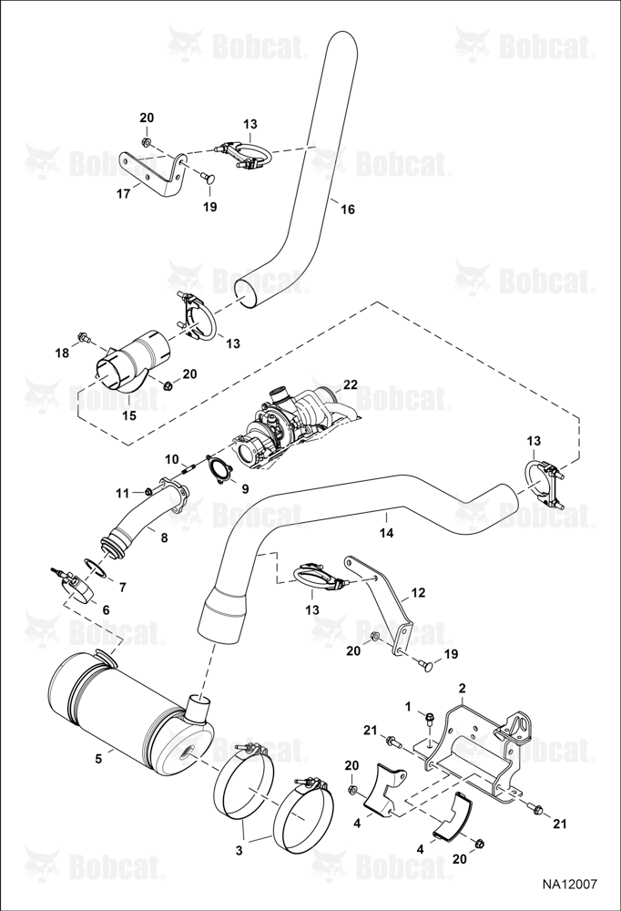 Engine & Attaching Parts (Exhaust System)