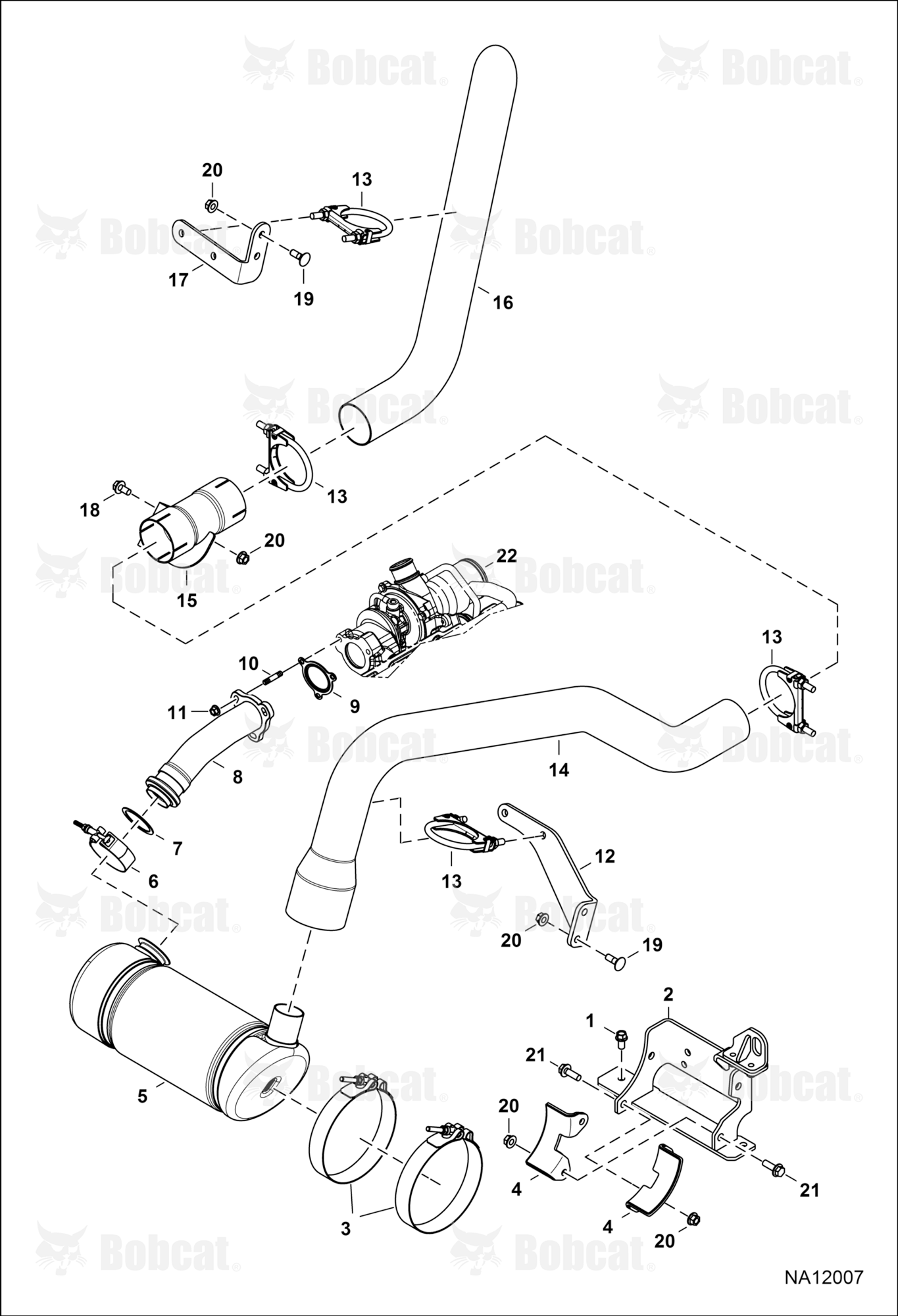 Engine & Attaching Parts (Exhaust System)