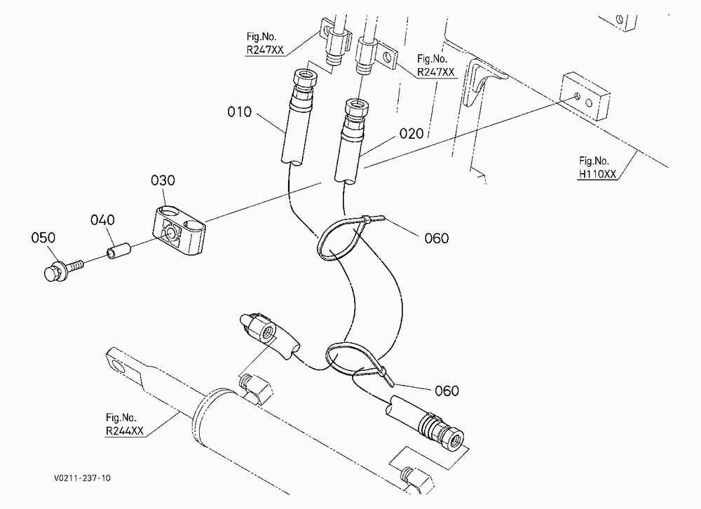 HYDRAULIC QUICK COUPLER (OIL PIPING) (HITCH 1) [OP
