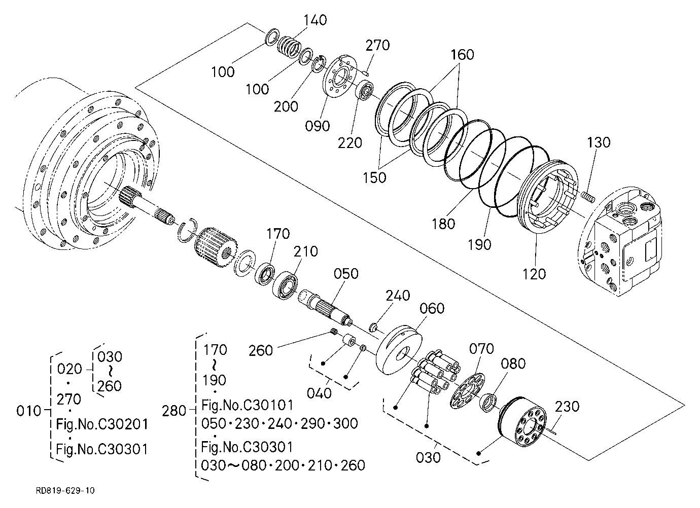 Drive Motor (Piston) [Component Parts]