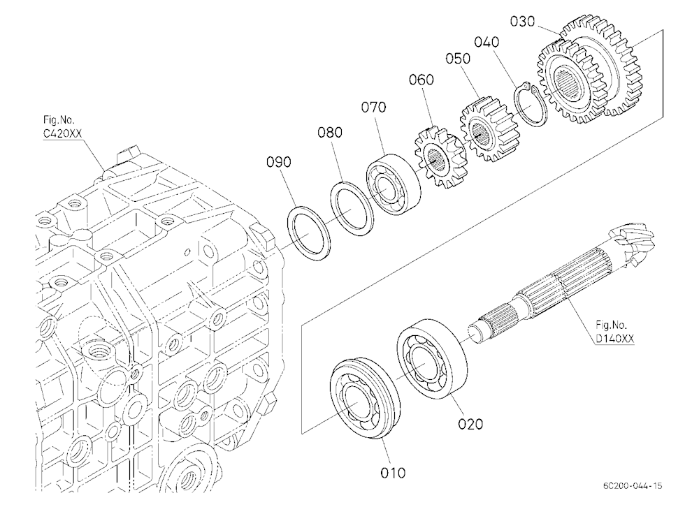 Bevel Gear Shaft/Range Gear