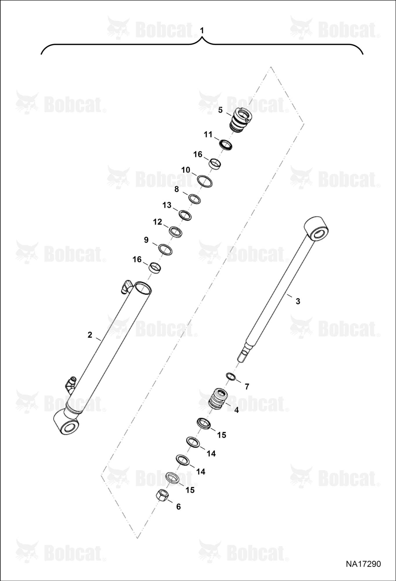 Tractor Loader FL6 (Bucket Cylinder)  B4TW00101 & Above