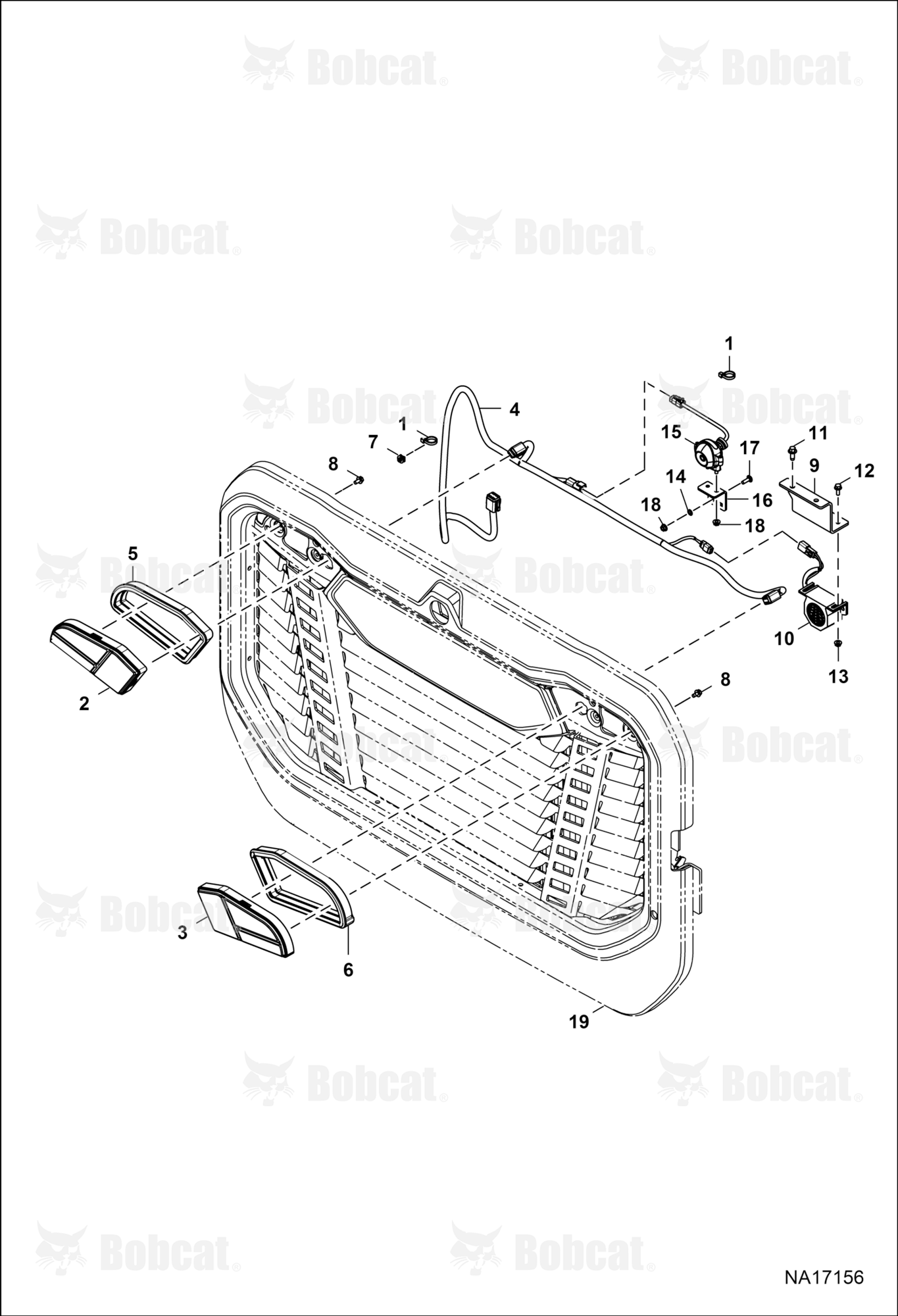 Electrical Circuitry (Rear Door) (India) (China)