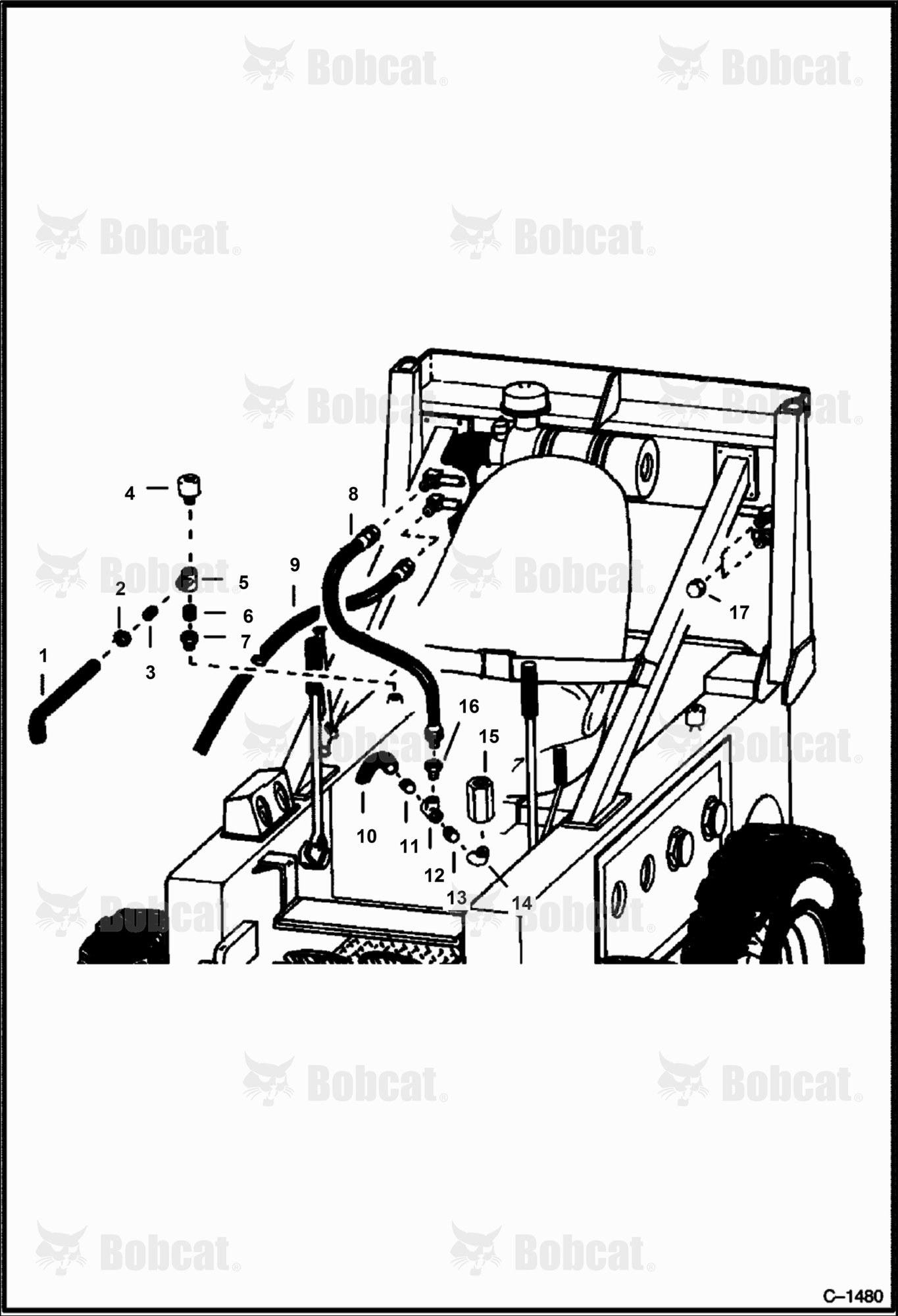 Vertical Forklift Hydraulic Circuitry