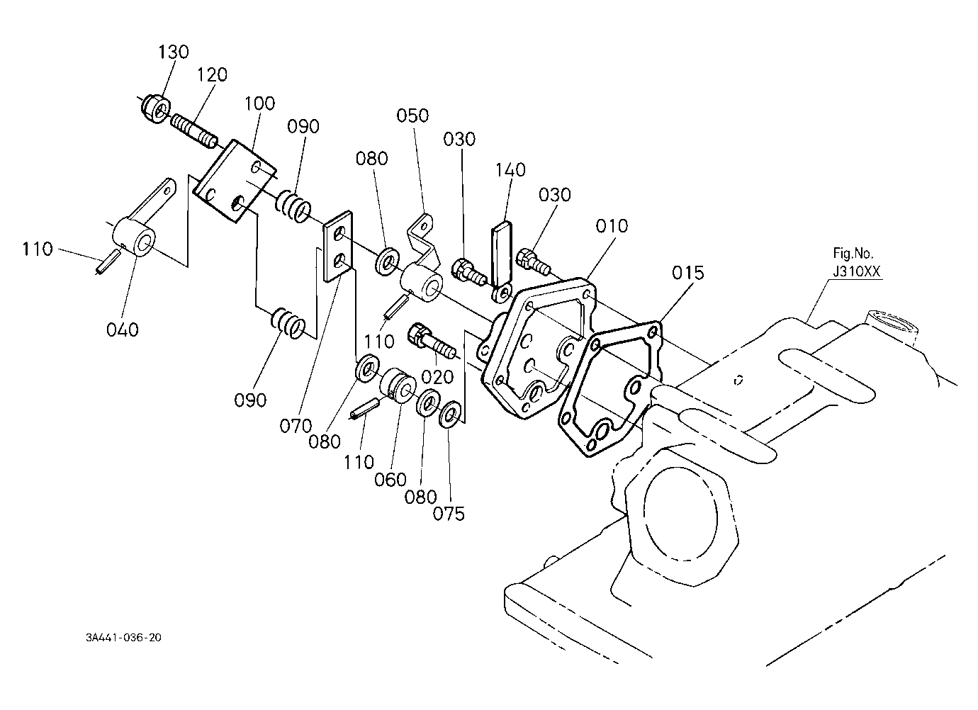 Draft And Position Control Lever Bracket