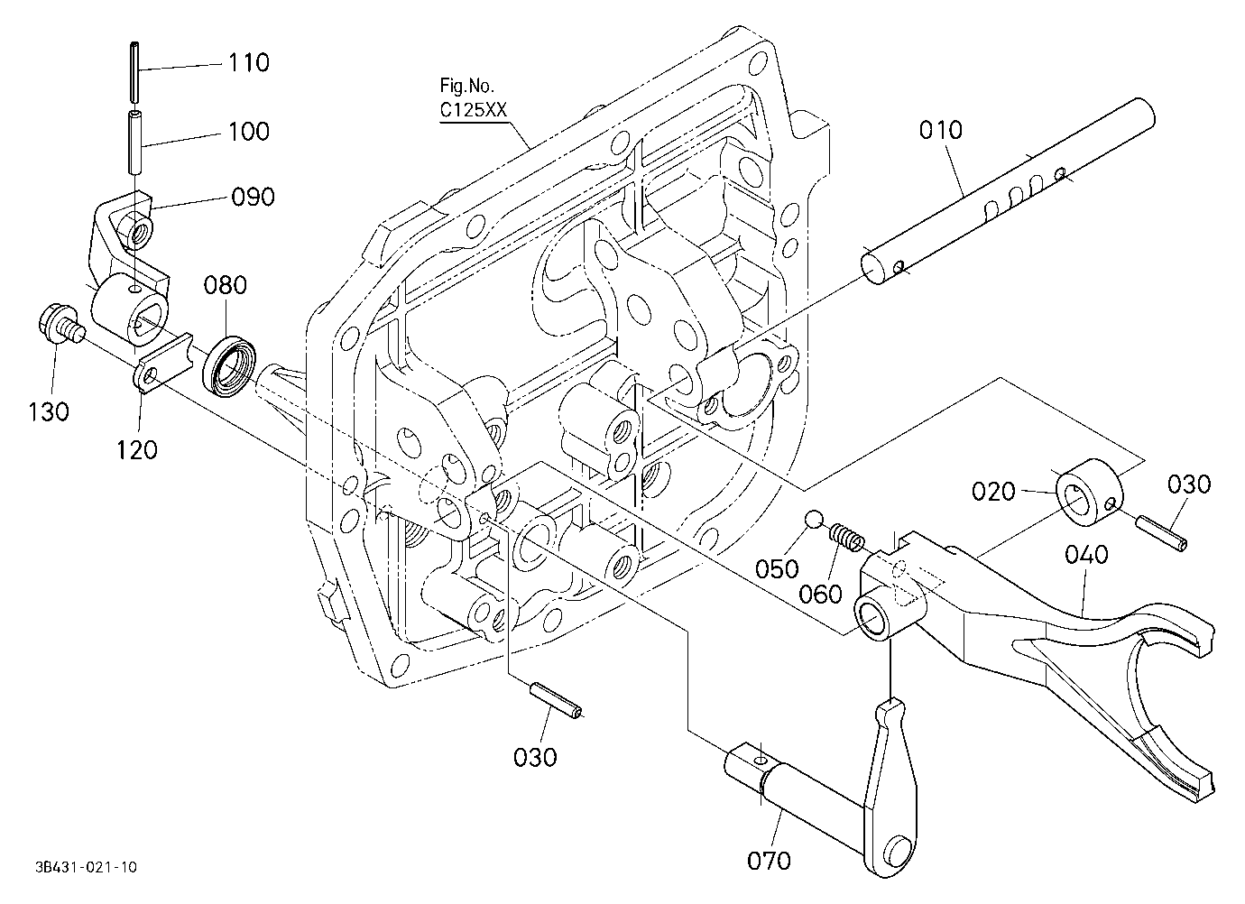Range Gear Shift Fork