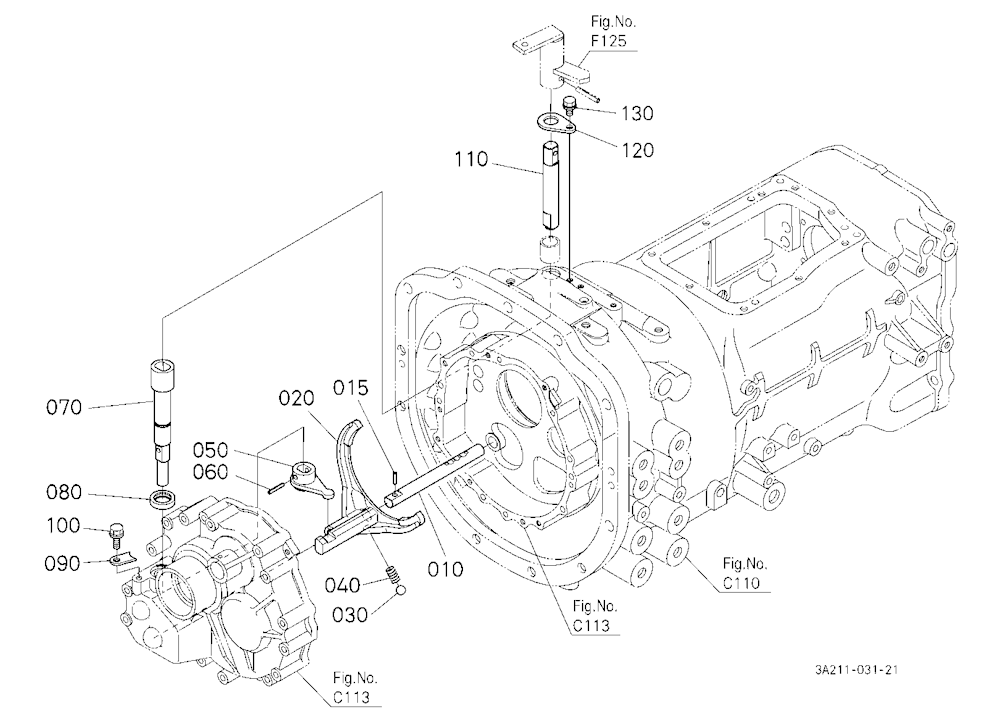 Shuttle Gear Shift Fork