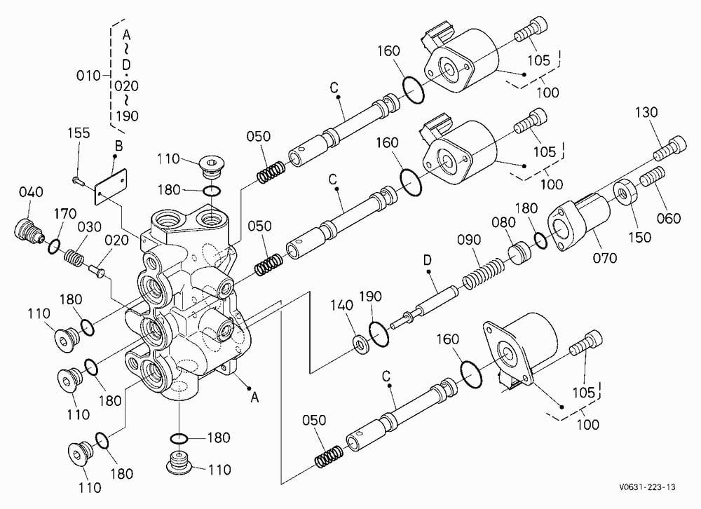 CHANGE VALVE (THIRD) [COMPONENT PARTS]